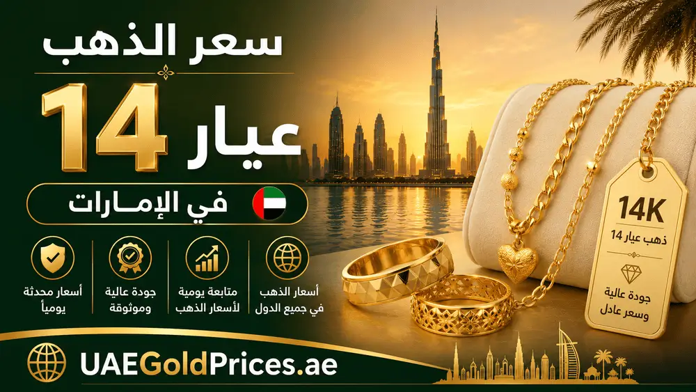 سعر الذهب عيار 14 في الإمارات